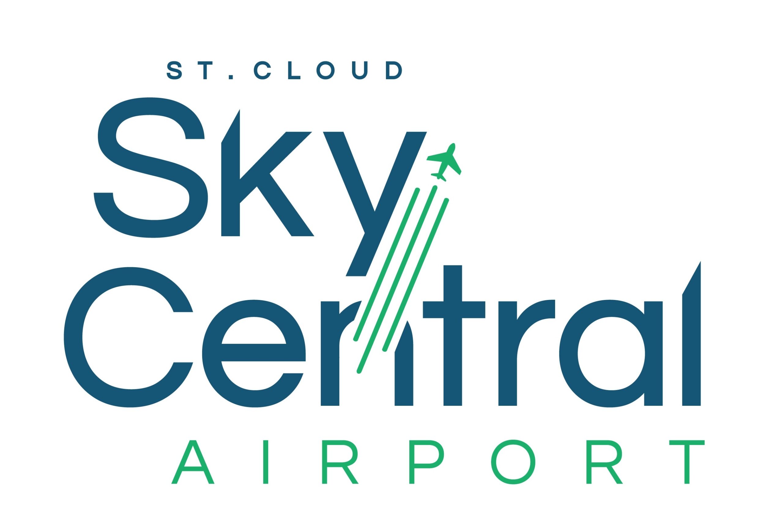 St.. Cloud Sky Central Airport Logo vertical